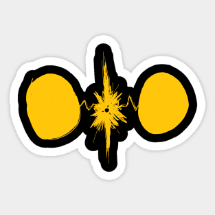 Yellow electric Sticker